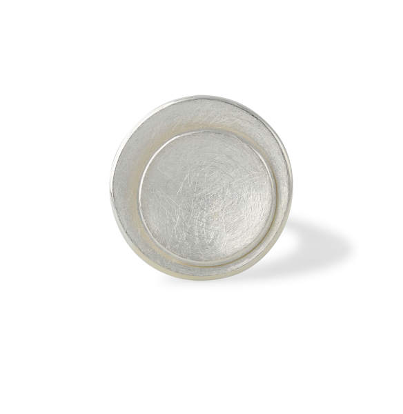 Silberring "2 Schalen", 19mm / 14mm