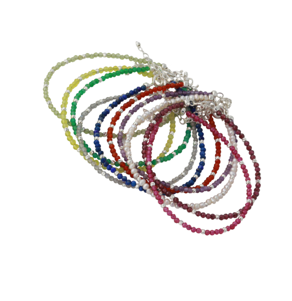 Silberarmband mit 2,25-2,5mm, 16+3cm