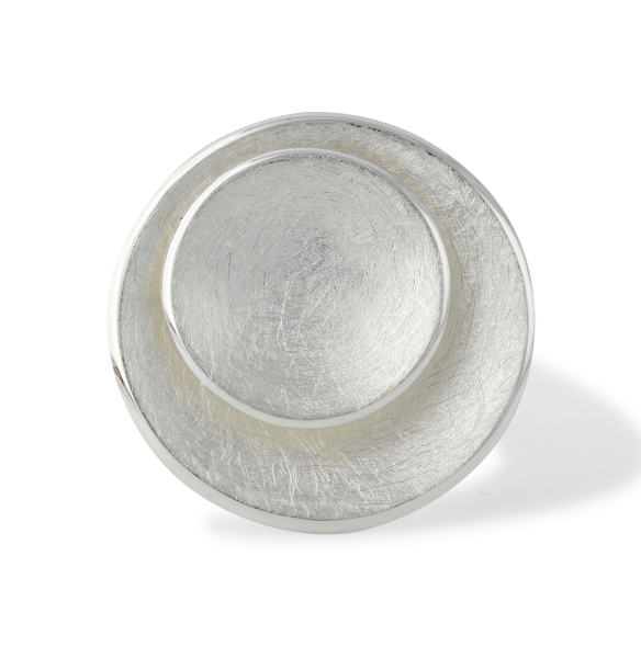 Silberring "2 Schalen" groß, 28,5mm / 19mm